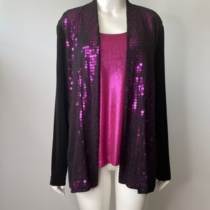 Chico’s Metallic Sequin Set